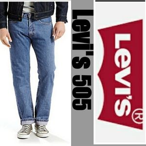 Men's Levi's 505 Classic Straight Leg Jeans 32 32